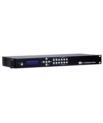 HS04M-4KG6. 4x4 Matriz HDMI 4K@60Hz con extractor de audio...